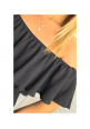 CURVY GIRLS BARDOT JUMPSUIT - BLACK
