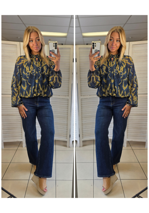  SIREN SERENADE BLOUSE - BLUE