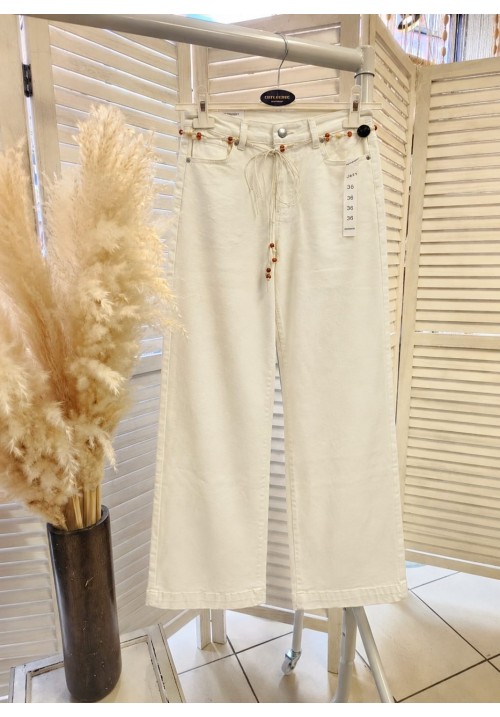  DREAMY DENIM JEANS - CREAM