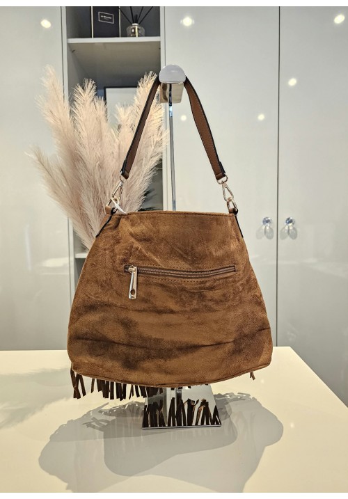 RODEO ROSE TASSLE BAG - SAND