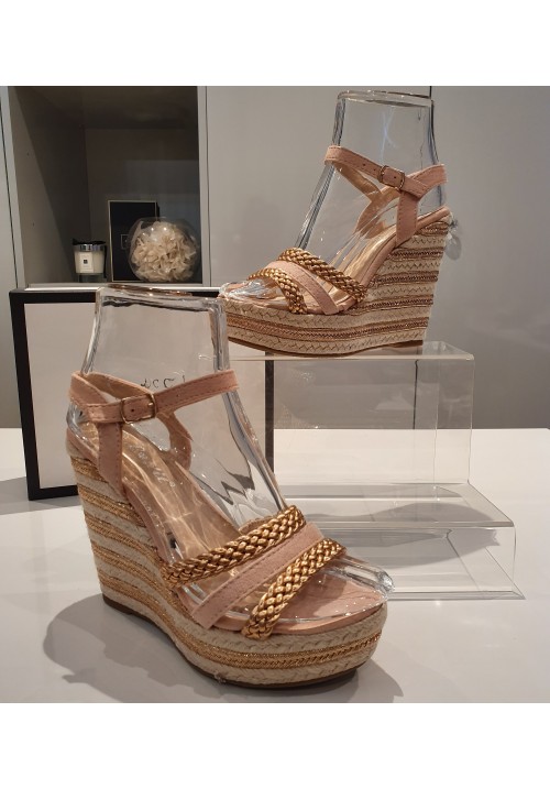 DIZZY HEIGHTS WEDGES - ROSE GOLD