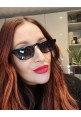 FELINE FINE SLIM CAT EYE SUNGLASSES - BLACK