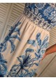 SHIRR THING SUMMER DRESS - SAPPHIRE PALM