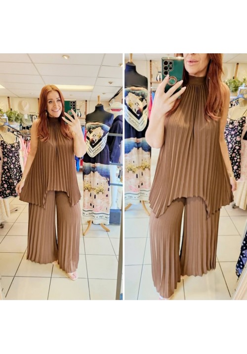 ORIGAMI SERENADE CO ORD - CHOCOLATE