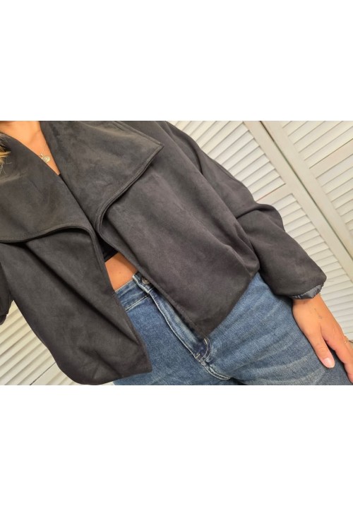  STREET SMART BOXY BOMBER - BLACK