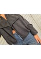  STREET SMART BOXY BOMBER - BLACK