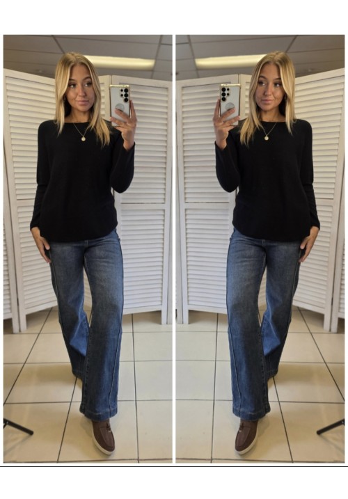 KNIT PICK JUMPER - BLACK