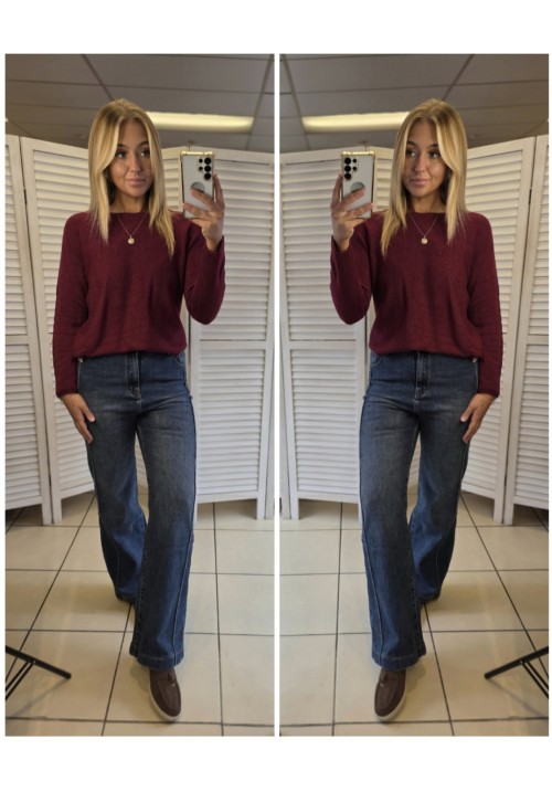 KNIT PICK JUMPER - WINE