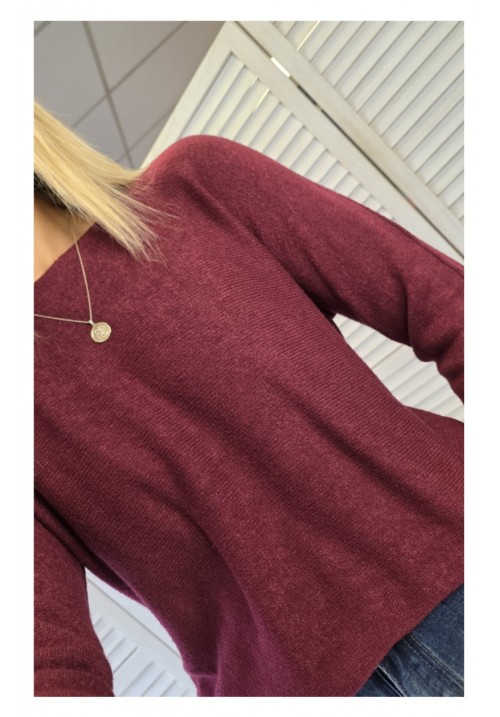 KNIT PICK JUMPER - WINE