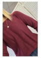KNIT PICK JUMPER - WINE