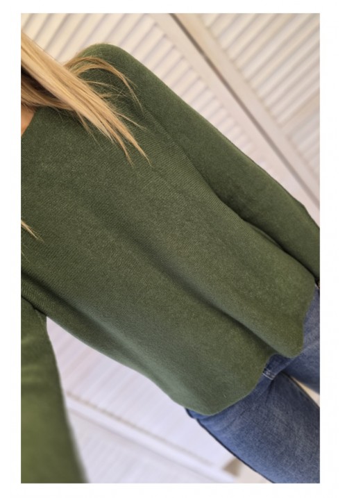 KNIT PICK JUMPER - MOSS GREEN