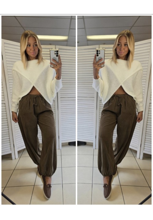  WRAP STAR KNITTED JUMPER - CREAM