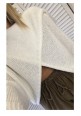 WRAP STAR KNITTED JUMPER - CREAM