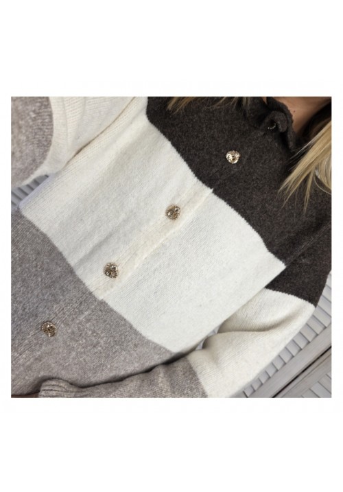 COFFEE DATE CARDIGAN - CHOCOLATE