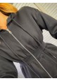  CINCHED SILHOUETTE LOUNGE SUIT - BLACK 