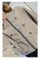 MAJOR CRUSH NEEDLE CORD JACKET - SAND