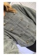 MAJOR CRUSH NEEDLE CORD JACKET - KAHKI