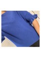  FRILL & EASY KNITTED JUMPER - BLUE
