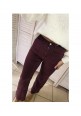  EASY STREET POCKET FRONT JEANS - WINE