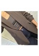  COUTURE CLASSIC RUFFLE SLEEVE BLAZER - CHOCOLATE