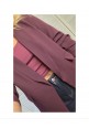  COUTURE CLASSIC RUFFLE SLEEVE BLAZER - BERRY