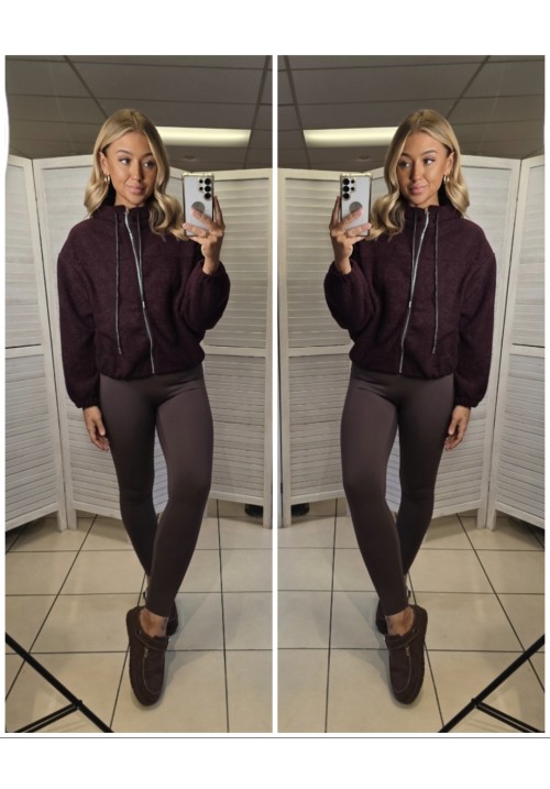   COMFORT ZONE FLEECE JACKET - WINE