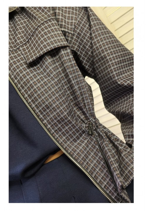 THE FRANKIE JACKET - BLACK/BROWN