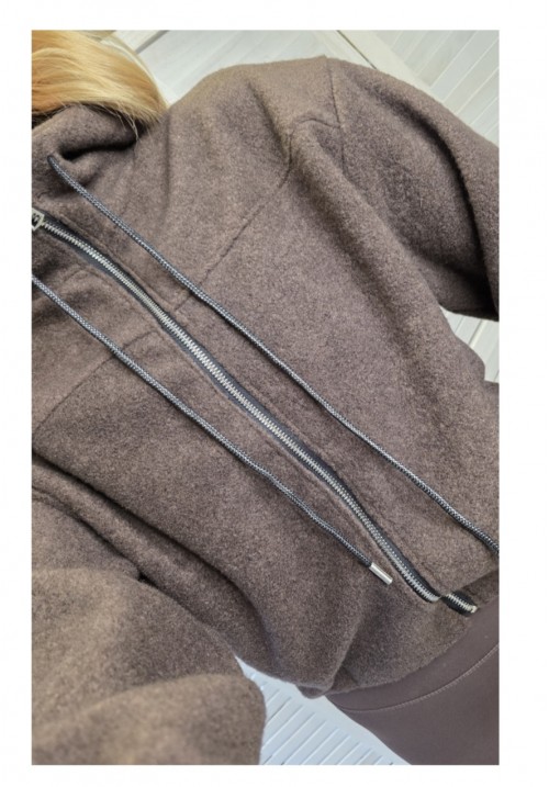 COMFORT ZONE FLEECE JACKET - CHOCOLATE